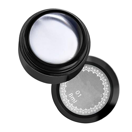 Hacaus 8 ml-es fémes körömlakk ezüst 01 - outlet termék