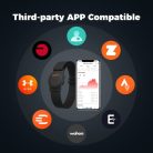 moofit HW401 pulzusmérő karkötő, IP67 vízálló, Bluetooth/ANT+ támogatás, újratölthető - outlet termék