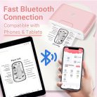 Phomemo M04S mini mobiltelefon hőnyomtató zsebnyomtató, Bluetooth, 53/80/110mm - outlet termék
