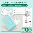 Phomemo M04S mini mobil matrica hőnyomtató 300 DPI, hordozható Bluetooth, 53/80/110 - outlet termék