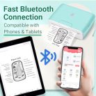 Phomemo M04S mini mobil matrica hőnyomtató 300 DPI, hordozható Bluetooth, 53/80/110 - outlet termék
