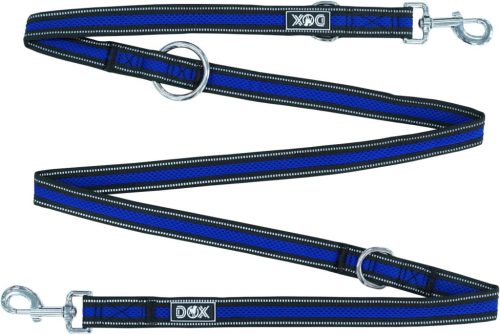 DDOXX fényvisszaverő póráz kutyáknak, Air-Mesh - 2m, 3-szoros, harapásálló - outlet termék