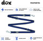 DDOXX fényvisszaverő póráz kutyáknak, Air-Mesh - 2m, 3-szoros, harapásálló - outlet termék