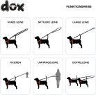 DDOXX fényvisszaverő póráz kutyáknak, Air-Mesh - 2m, 3-szoros, harapásálló - outlet termék