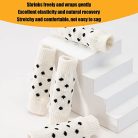 Tnfeeon kutya lábvédő, 4 darabos kutya könyökvédő aranyos pöttyös, kényelmes, magas - outlet termék