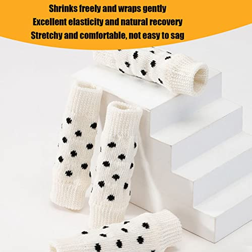 Tnfeeon kutya lábvédő, 4 darabos kutya könyökvédő aranyos pöttyös, kényelmes, magas - outlet termék