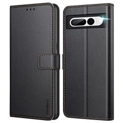   Ganbary Google Pixel 7 Pro tok, prémium bőr kártyatartó, mágneszár, állvány funkció - outlet termék