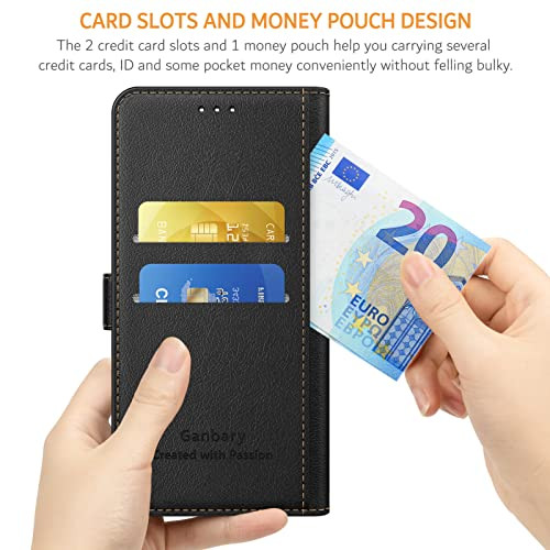 Ganbary Google Pixel 7 Pro tok, prémium bőr kártyatartó, mágneszár, állvány funkció - outlet termék