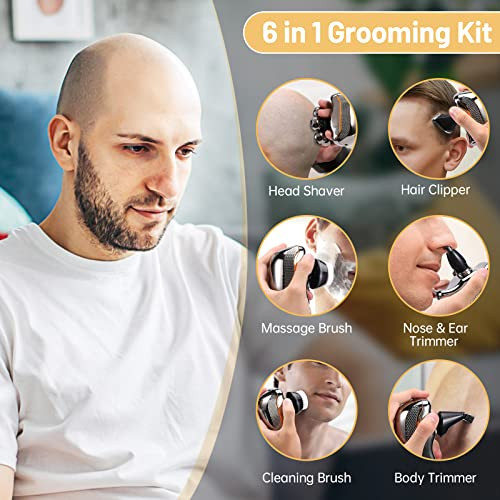 Head elektromos borotva férfiaknak 6 az 1-ben, vízálló, vezeték nélküli, orr- és - outlet termék