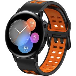   SUGARJAR szilikon szíj Huawei Watch GT 3/GT2/Watch 2 42 mm/20 mm, sport, dupla lyuk - outlet termék