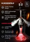M. ROSENFELD shisha szett komplett - rozsdamentes acél egyedi légáramlással 3 nemes - outlet termék