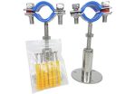 [Stainless Steel állítható magasságú csőbilincs - falra/mennyezetre szerelhető 25 - outlet termék