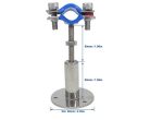 [Stainless Steel állítható magasságú csőbilincs - falra/mennyezetre szerelhető 25 - outlet termék