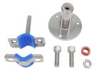 [Stainless Steel állítható magasságú csőbilincs - falra/mennyezetre szerelhető 25 - outlet termék