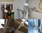 [Stainless Steel állítható magasságú csőbilincs - falra/mennyezetre szerelhető 25 - outlet termék