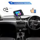 Hikity DAB DAB+ digitális rádió adapter autórádióhoz Bluetooth-kihangosítóval, 2,4 - outlet termék