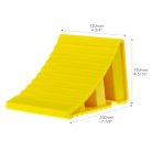 QWORK 2 darabos kerékék utánfutóhoz sárga - outlet termék