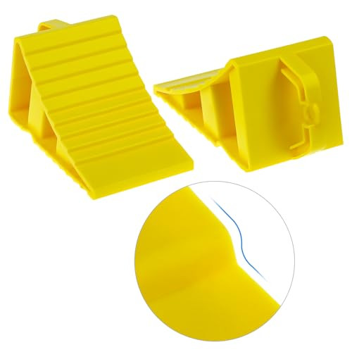 QWORK 2 darabos kerékék utánfutóhoz sárga - outlet termék