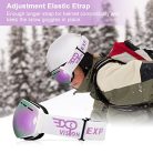 EXP Vision snowboard/sí szemüveg férfi, női, ifjúsági, 100% UV400 védelem - outlet termék