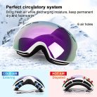 EXP Vision snowboard/sí szemüveg férfi, női, ifjúsági, 100% UV400 védelem - outlet termék