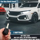 X AUTOHAUX CE0165 autókulcs burkolat 2 gombos Peugeot 307 - outlet termék