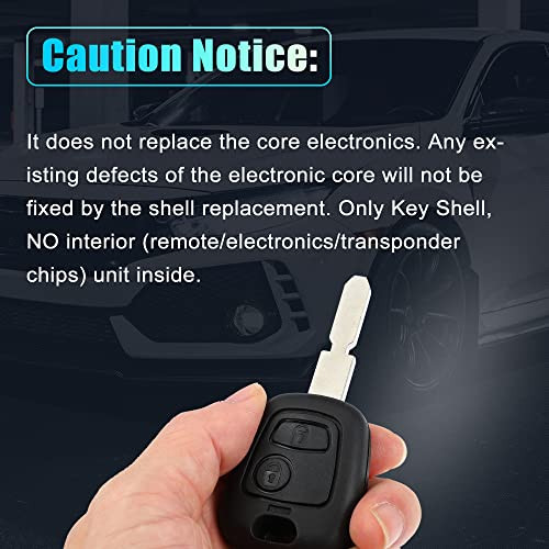 X AUTOHAUX CE0165 autókulcs burkolat 2 gombos Peugeot 307 - outlet termék