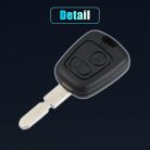 X AUTOHAUX CE0165 autókulcs burkolat 2 gombos Peugeot 307 - outlet termék