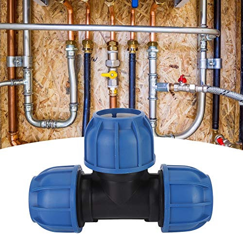 63 mm T-csatlakozó vízvezeték PE műanyag, kerti - outlet termék