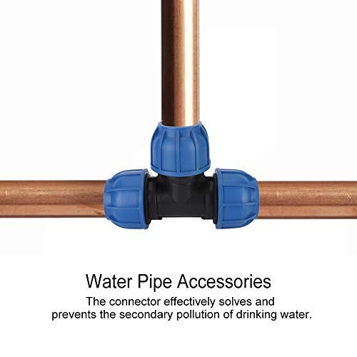 63 mm T-csatlakozó vízvezeték PE műanyag, kerti - outlet termék