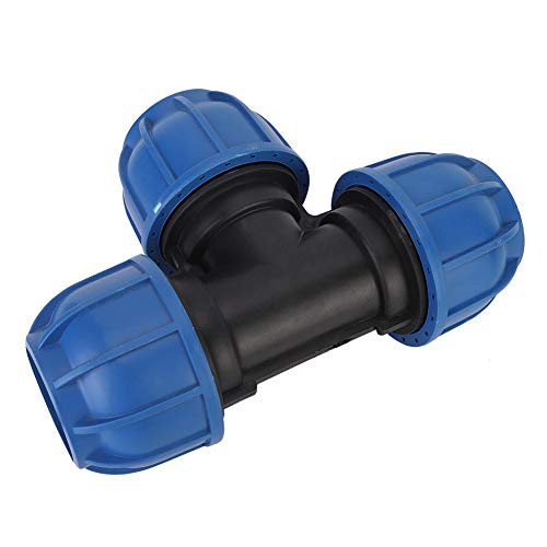 63 mm T-csatlakozó vízvezeték PE műanyag, kerti - outlet termék