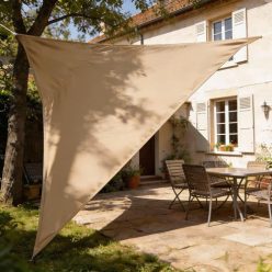   HAIKUS SHADE SAIL vízálló napvitorla, 3x3x3m, homok, poliészter, vízlepergető, 98% - outlet termék