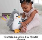Fisher-Price HNC10 baba hasaló játék pingvin, plüss, zene és mozgás, újszülötteknek - outlet termék