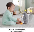 Fisher-Price HNC10 baba hasaló játék pingvin, plüss, zene és mozgás, újszülötteknek - outlet termék