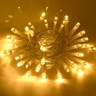cshare karácsonyi LED fényfüzér, 5m 50 LED-es időzítővel meleg fehér - outlet termék