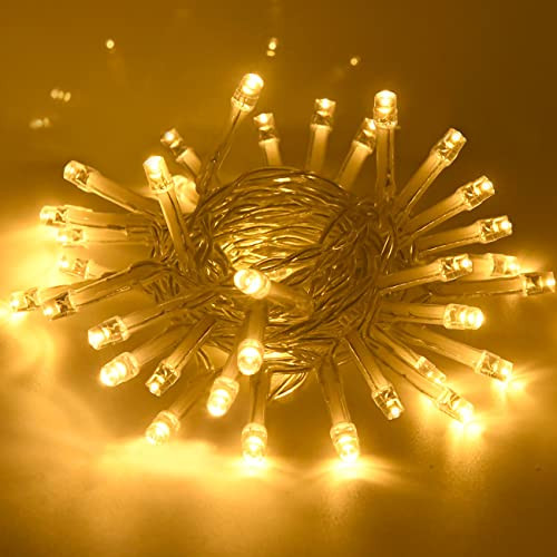 cshare karácsonyi LED fényfüzér, 5m 50 LED-es időzítővel meleg fehér - outlet termék
