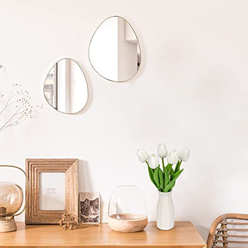 Briful 2 darabos mű tulipán kerámia vázával fehér - outlet termék