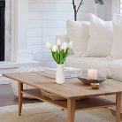 Briful 2 darabos mű tulipán kerámia vázával fehér - outlet termék