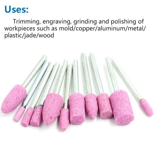 20 darabos csiszolókő készlet, 4mm golyó alakú csiszolófej forgó szerszám bit készlet - outlet termék