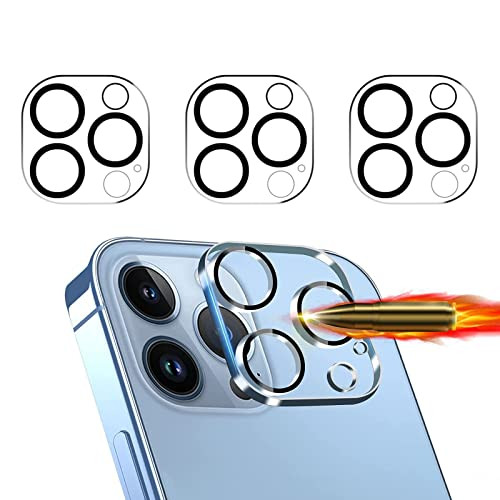 3 darabos kamera védőüveg iPhone 12 Pro-hoz 3D lencse fólia, karcálló, 9H keménység - outlet termék
