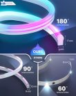 LPDISPLAY Smart Neon LED fénycsík 3m RGB-IC, 16 millió szín, zene szinkron, Alexa és - outlet termék