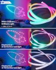 LPDISPLAY Smart Neon LED fénycsík 3m RGB-IC, 16 millió szín, zene szinkron, Alexa és - outlet termék