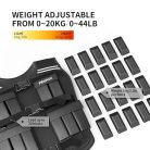 PROIRON súlymellény 10kg/20kg állítható, fekete - outlet termék