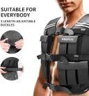 PROIRON súlymellény 10kg/20kg állítható, fekete - outlet termék