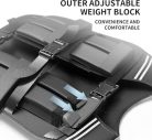 PROIRON súlymellény 10kg/20kg állítható, fekete - outlet termék