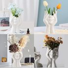 CEMABT arc váza, virágváza, asztali dekoráció, kerámia test váza, női forma, ideális - outlet termék