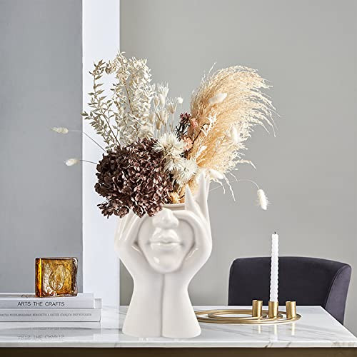 CEMABT arc váza, virágváza, asztali dekoráció, kerámia test váza, női forma, ideális - outlet termék