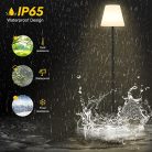 Outdoor napelemes állólámpa fényérzékelővel, állítható RGB és meleg fehér - outlet termék