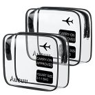 Clear piperecikk táska, 2 darabos PVC vízálló piperecikk hordtáska, TSA jóváhagyott - outlet termék