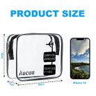 Clear piperecikk táska, 2 darabos PVC vízálló piperecikk hordtáska, TSA jóváhagyott - outlet termék