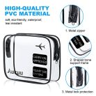 Clear piperecikk táska, 2 darabos PVC vízálló piperecikk hordtáska, TSA jóváhagyott - outlet termék